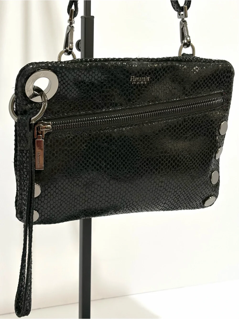 Hammitt Nash Small In After Midnight Snake 🐍 With Gunmetal Hardware
